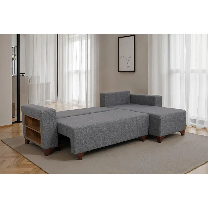 Canapé-lit d'angle, Gris
