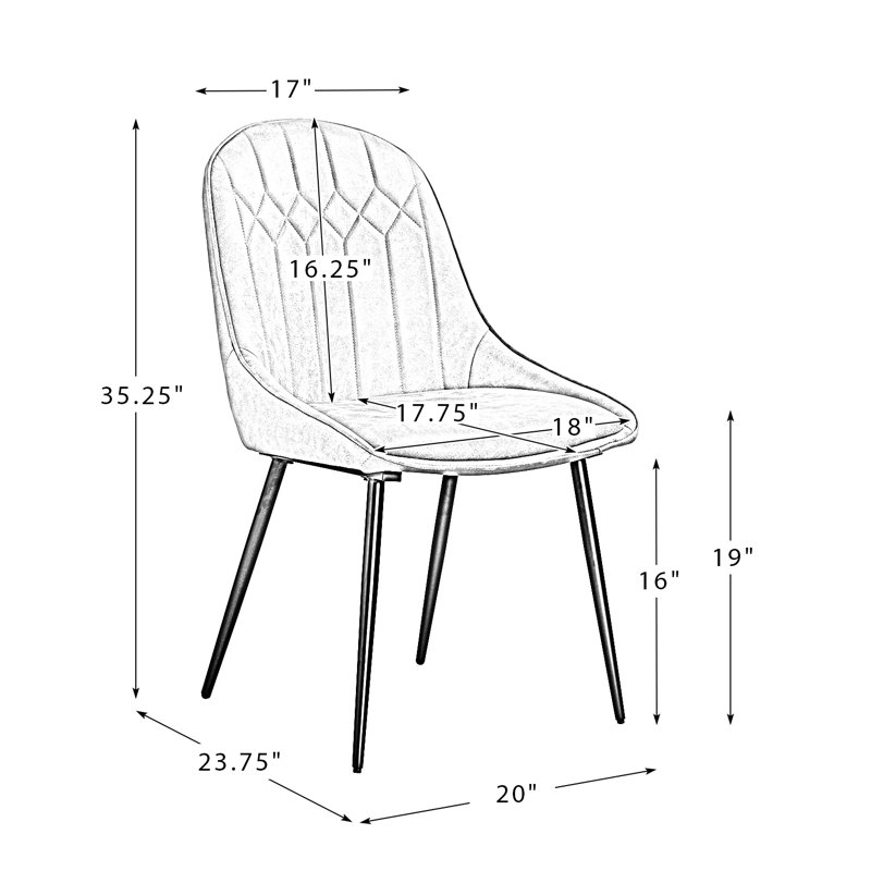 Chaise d'appoint rembourrée Asiel, gris