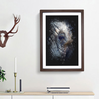 Blue Elephant - Framed Print