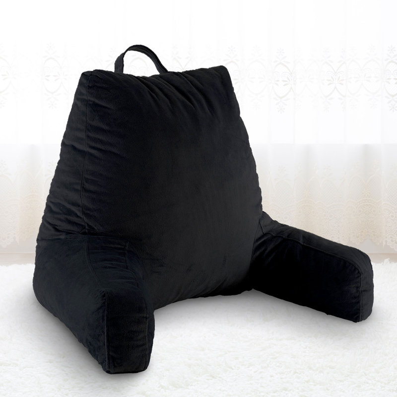  Housse de coussin et insert, Noir, H 24 po x l 12 po x P 11 po