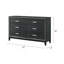 Commode au fini noir patiné