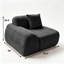 Canapé d'angle modulaire en chenille de 100 cm-965543848