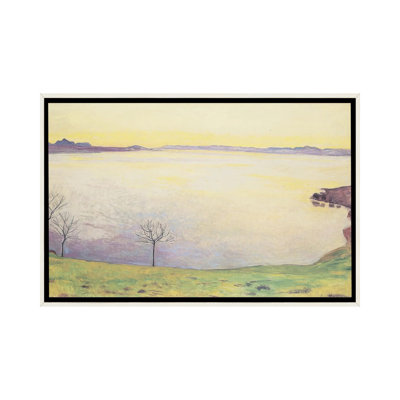 Lac Léman vu de Chexbres - 1911 - Reproduction d'art mural - Toile encadrée