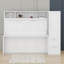 Lit escamotable double avec tiroirs et garde-robe-284723144
