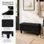 Upholstered Linen Storage Footstool