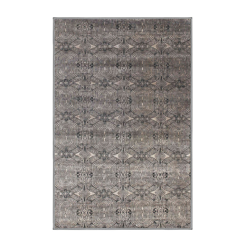 Tapis gris zone contemporaine, Rectangle 3 pi x 5 pi