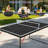 Foldable Table Tennis Table, Suitable Ping Pong Table with Net and 2 Table Tennis Bats Easy to Store