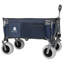 WAGON PLIANT: Chariot utilitaire polyvalent et robuste avec une poignée flexible, un auvent et des pneus de plage de 9 po x 4 po, offrant une capacité de 480 lb pour le camping, le transport à la plage, l'épicerie et le sport.