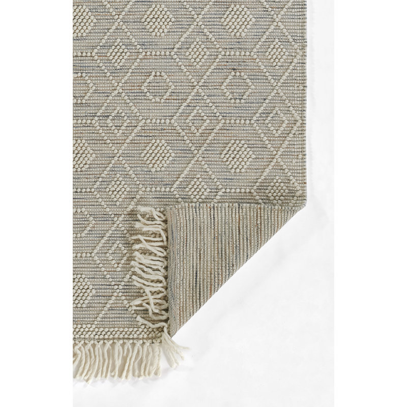 Boulder Geometric Area Rug in Beige, Rectangle 8' x 10'