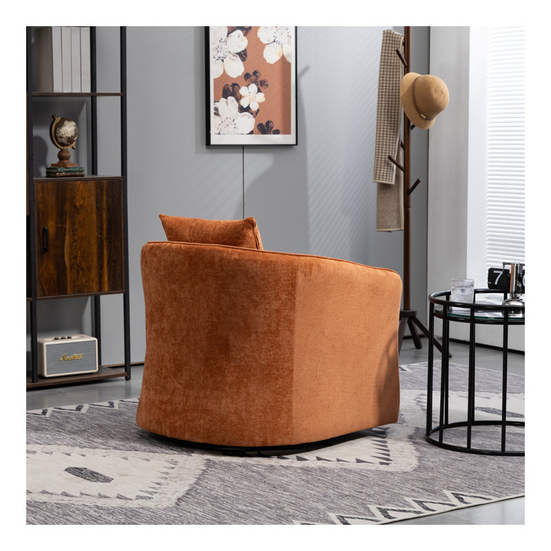 Fauteuil d'appoint Mid-Century, Orange