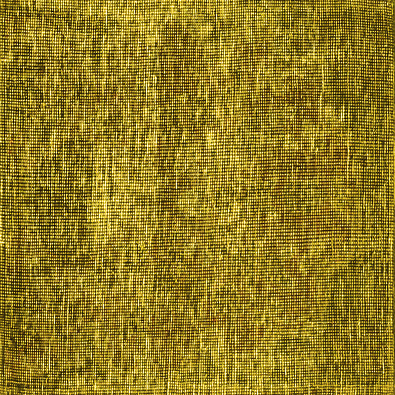 Tapis traditionnels jaunes 3778, Carré de 6 pi
