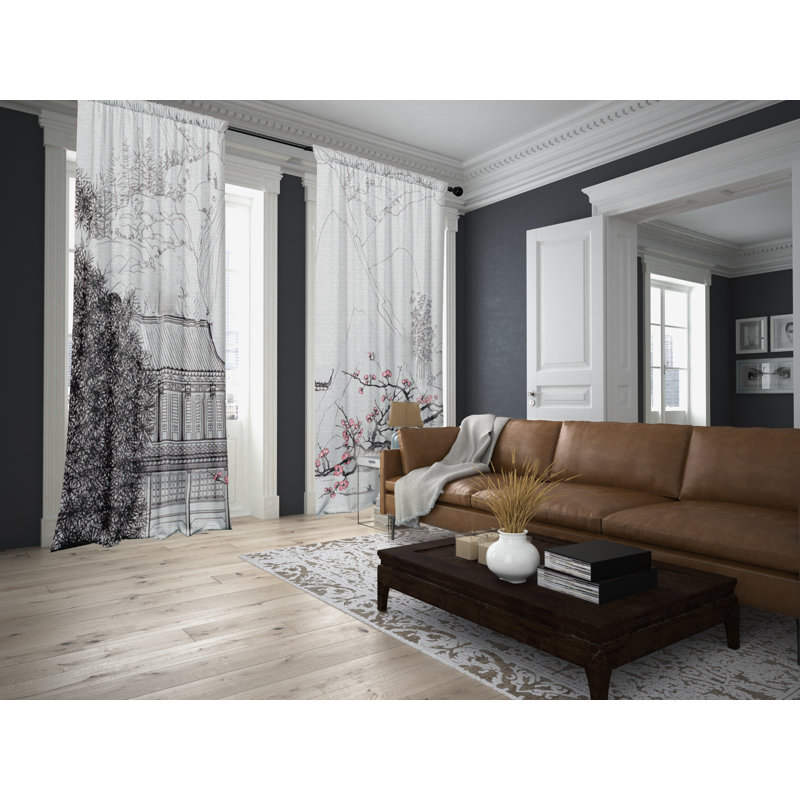 Blackout Curtain Panel Pair, 148 W x 200 D cm