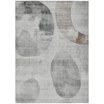 Machine Washable Indoor/Outdoor Chantille ACN2815 Geometric Rug