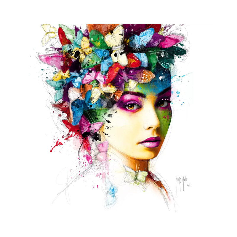 L'effet Papillon by Patrice Murciano - Wrapped Canvas Gallery-Wrapped Canvas Giclée, 66.04 cm H x 66.04 cm W x 3.175 cm D