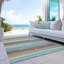 Tapis intérieur \/ extérieur lavable en machine ACN1019 Sky 10 pi x 14 pi Chayden-99177824