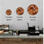 Horloge murale en bois nid d'abeille - impression 3D hexagone géométrique - décor de bureau brun rustique, art de salon abstrait moderne, signe de motif en bois-1137524521-1137524513
