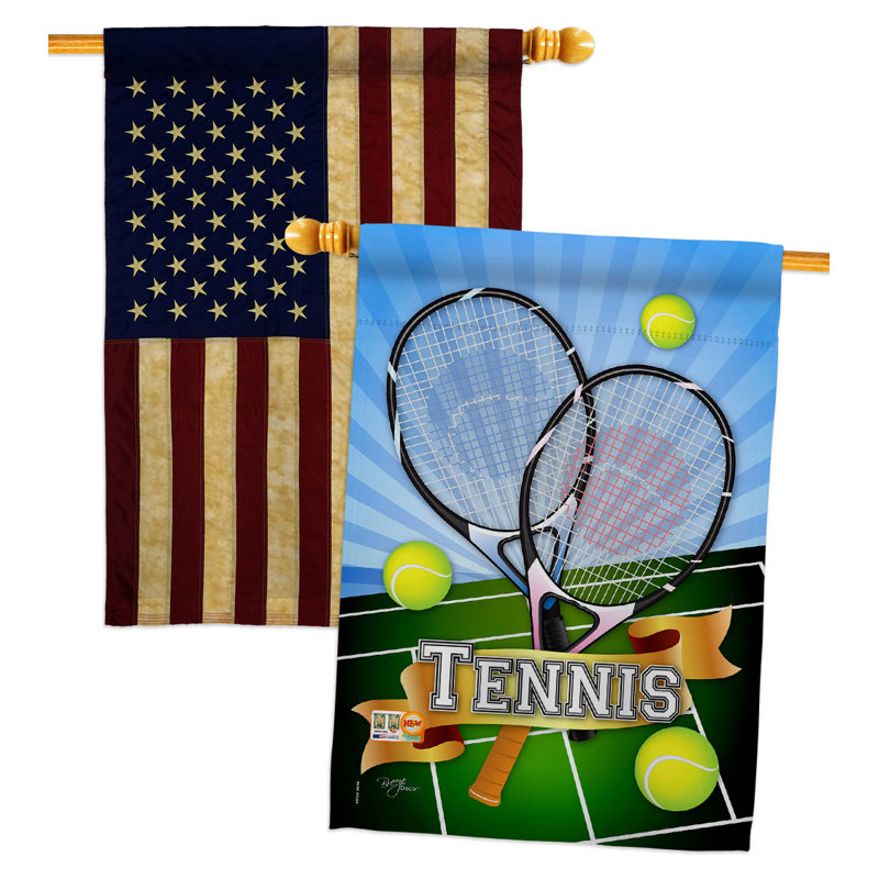 Double Sided 40'' H x 28'' W Polyester House Flag
