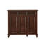 Banc de rangement en bois manufacturé brun
