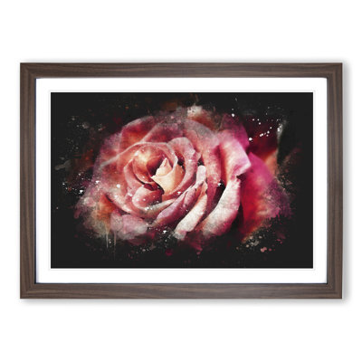 Pink Rose Flower Vol.4 - Picture Frame Graphic Art