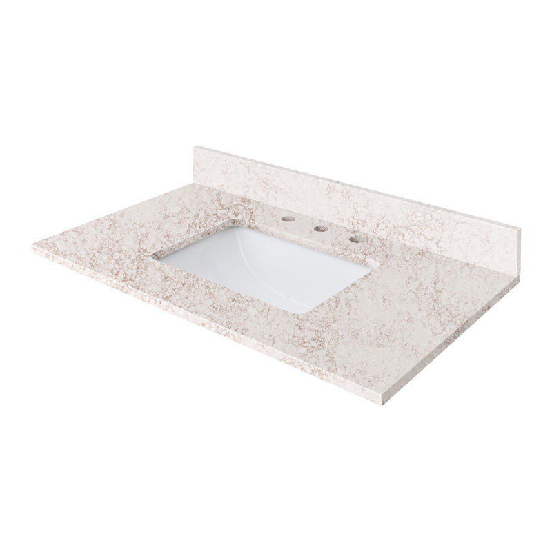 Lotte 37'' W Single Vanity Top, Alluring