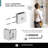 36'' W x 74.25'' H Hinged Frameless Shower Door-83967825