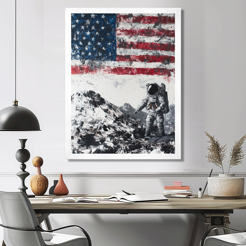 Scurio - Fantasy Wall Art Living Room, H 20 po x l 12 po, Reproduction encadrée d'une seule photo, Blanc