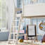 Lits peu encombrants avec rangement, lit simple en bois aggloméré moderne pour petites pièces