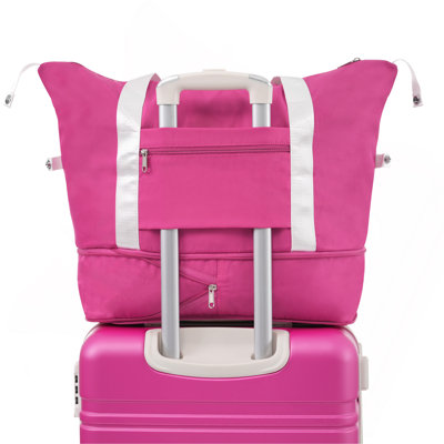 Ensembles de valises avec sacs Hardshell Valise légère à roulettes doubles avec verrou TSA