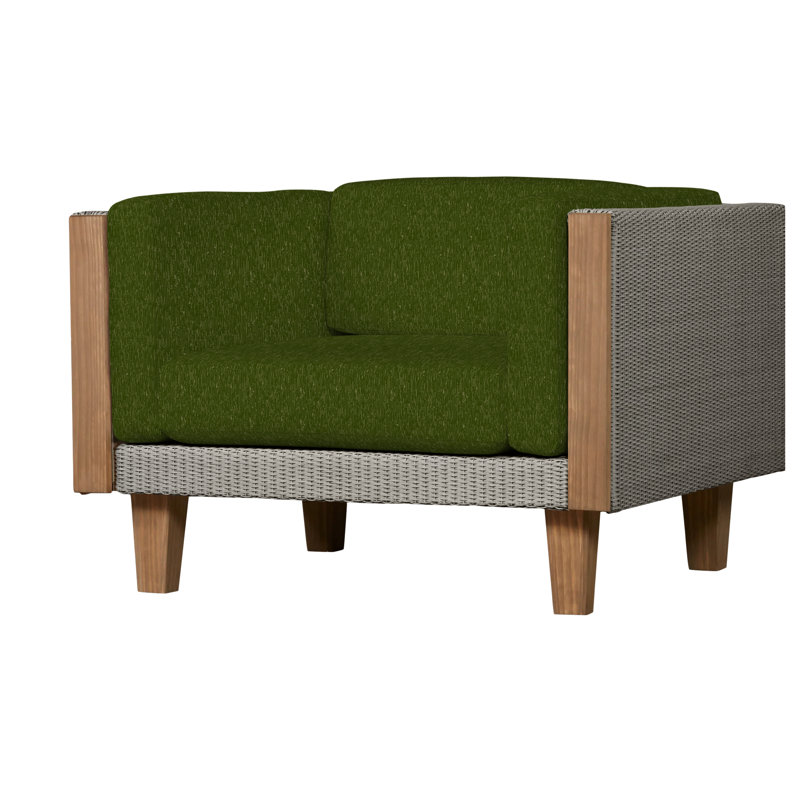 Catalina Outdoor Teak Lounge Chair, Calidora Mist, Pewter
