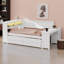 Lit de jour avec tablettes de rangement, tiroirs, lit gigogne, station de charge, lumière DEL, bureau et armoire-1687334685