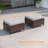 6-Piece PE Rattan Wicker Patio Furniture Set with Swivel Rocking Chairs, Ottomans & Removable Waterproof Cushions, All-Weather Conversation Set for Deck Backyard Garden-800324158-800324156