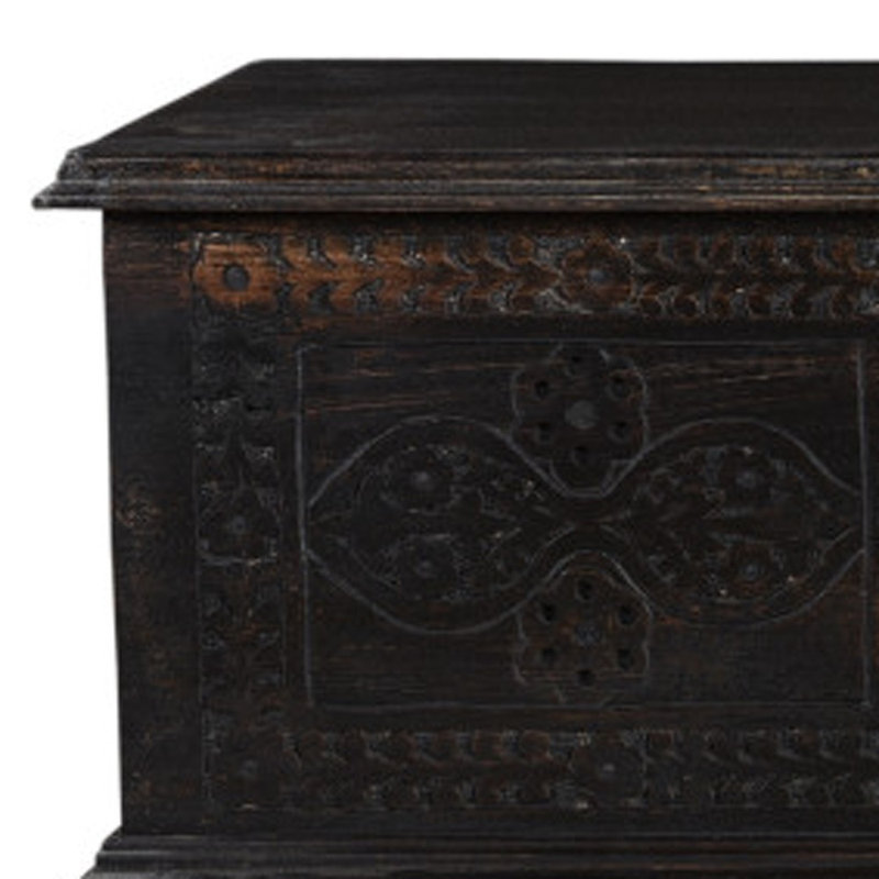  Table basse 54 po, 16" H x 54" W x 18" D, Black / Brown