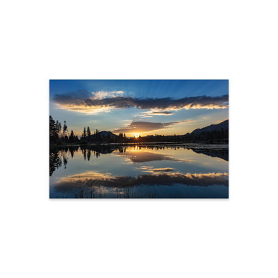 Sunrise Clouds Reflecting Into Sprague Lake In Rocky Mountain National Park, Colorado, USA On Plastic / Acrylic by Chuck Haney Print -  Millwood Pines, C4AA7DEF63A94695846E18DD4ECDA5A8