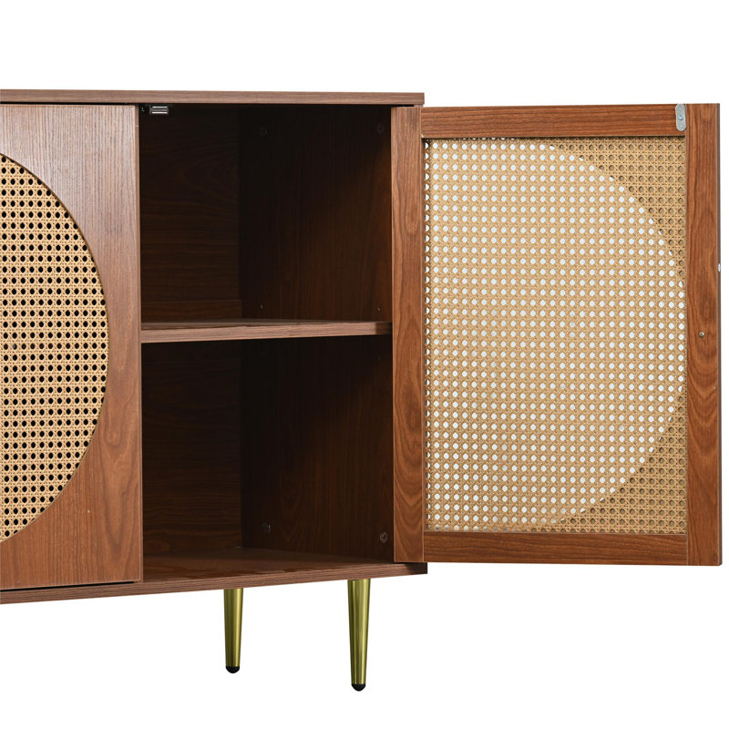 Aalayiah 129.8cm Sideboard, Walnut