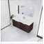 Armoire de salle de bain 48 po avec lavabo en résine, portes à fermeture douce, conception à fixation flottante