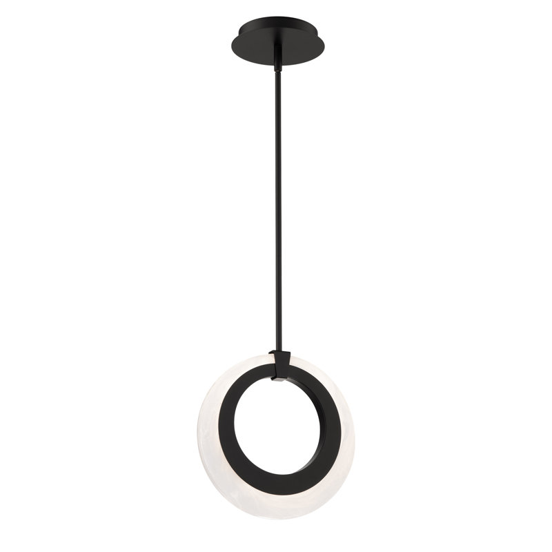 Mini-luminaire suspendu Serenity, Noir mat