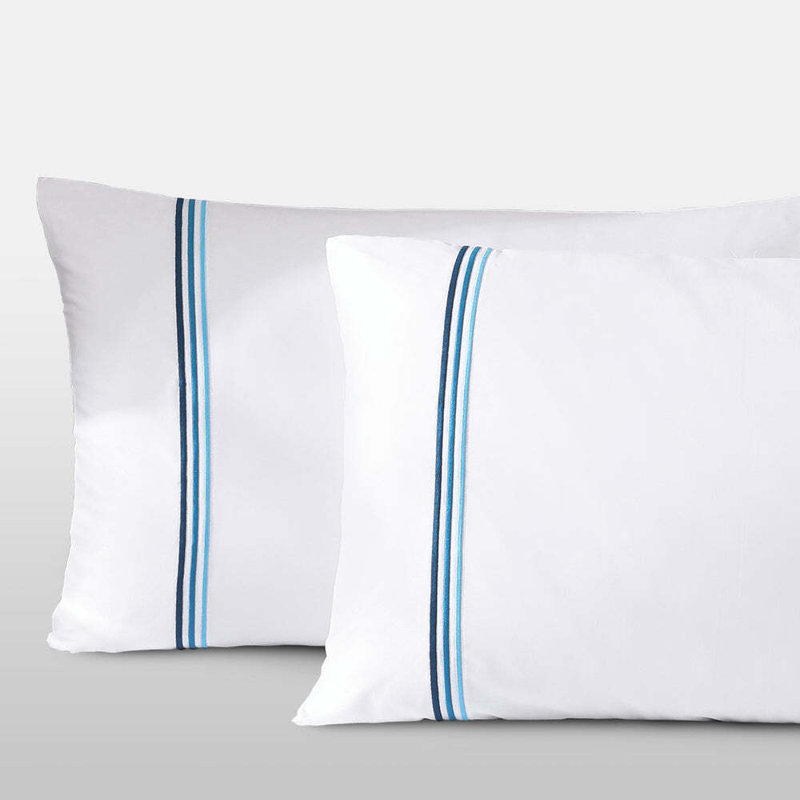 Triple Luxe Sateen Pillowcase Set, King Pillow Case with 2 Pillow Cases, Gold