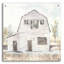 «White Barn VI» par Chris Paschke - peinture sans cadre-1797834762