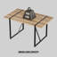 Ensemble de table de salle à manger et de chaise de salle à manger 55 po