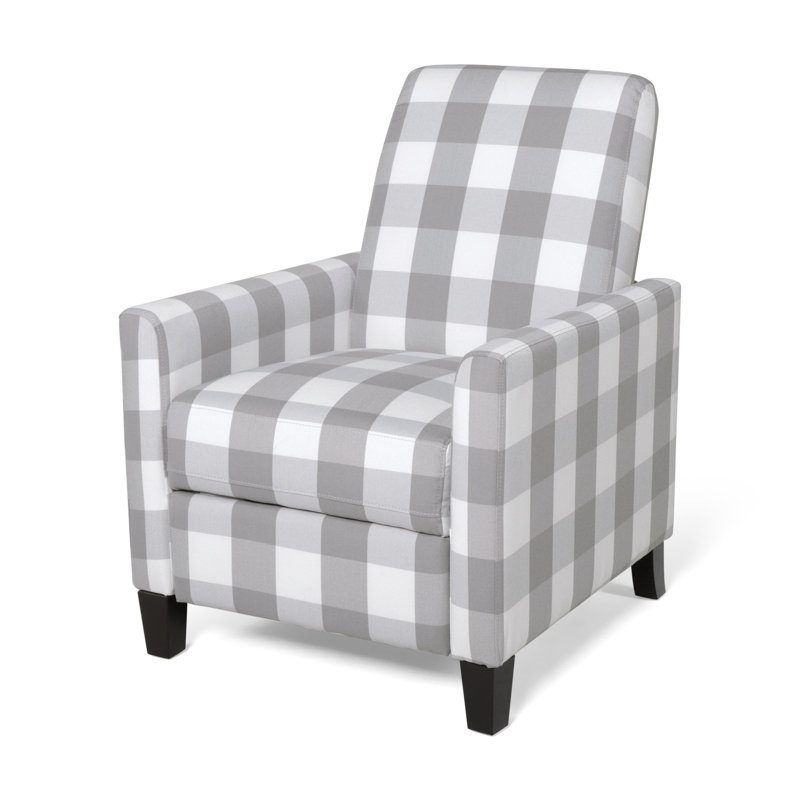 Fauteuil inclinable en tissu Huntoon, Mélange de polyester gris