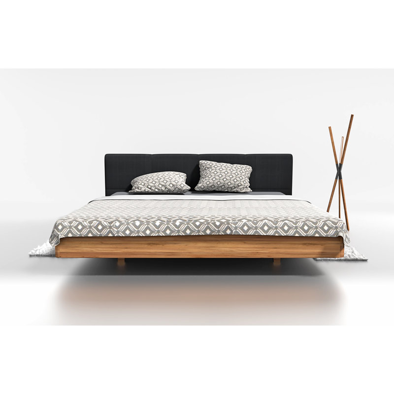 Gramercy Upholstered Bed, Walnut Brown, 200 x 200cm