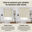 Thermal Blackout Roller Blind - Trimmable Cut to Size - Heavy Duty Metal Tube-963164396-963164388