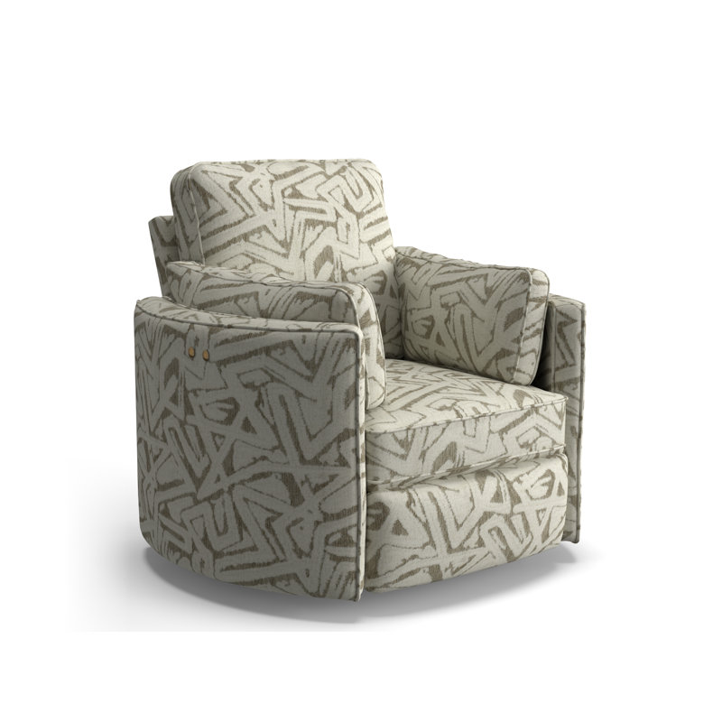 Fauteuil inclinable Vedika, Impression sur toile Creed, Alimentation