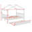 Wooden House Bed With Trundle-1681980299