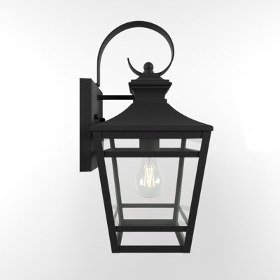 Grandes appliques murales d'extérieur pour la maison, luminaires d'extérieur de 16,5 pouces, appliques murales d'extérieur murales imperméables avec verre transparent pour le couloir du garage (1 paquet)