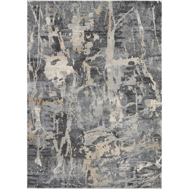 Prewett Abstract Indoor Rug, Rectangle 5'3" x 7'3"