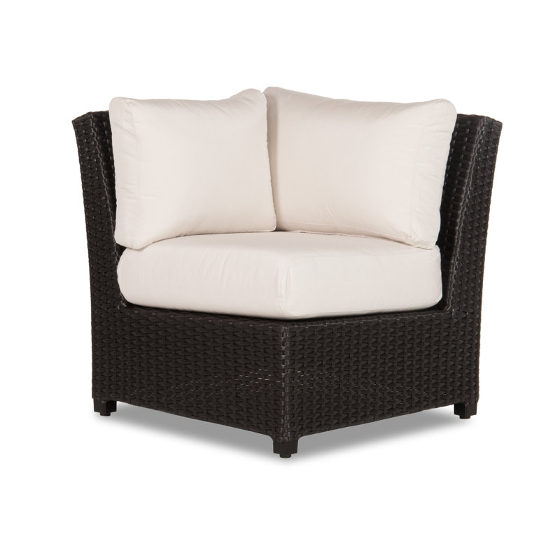 Siesta Key Outdoor Corner Wedge Lounge Chair, Canvas Canvas Sunbrella® Canvas