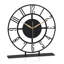 Horloge de table squelette en métal