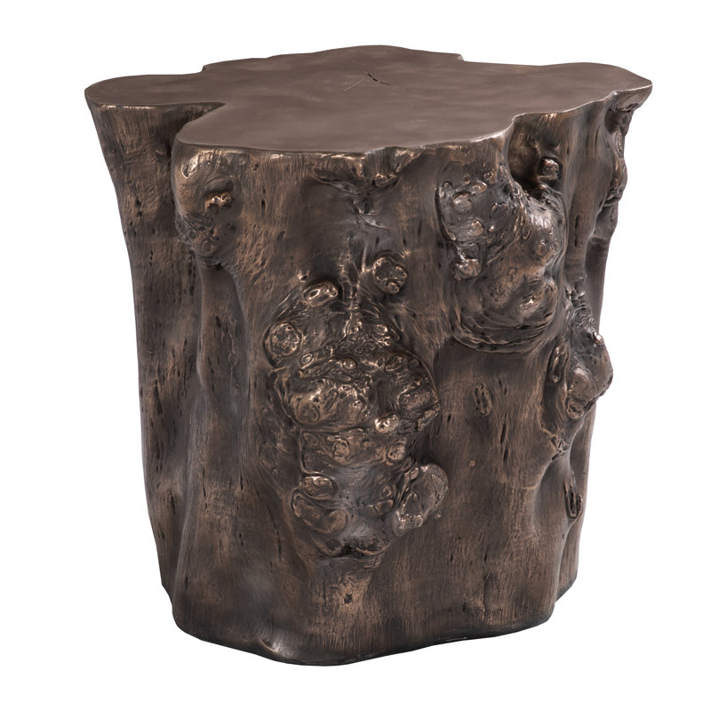 Cast Naturals End Table, Bronze
