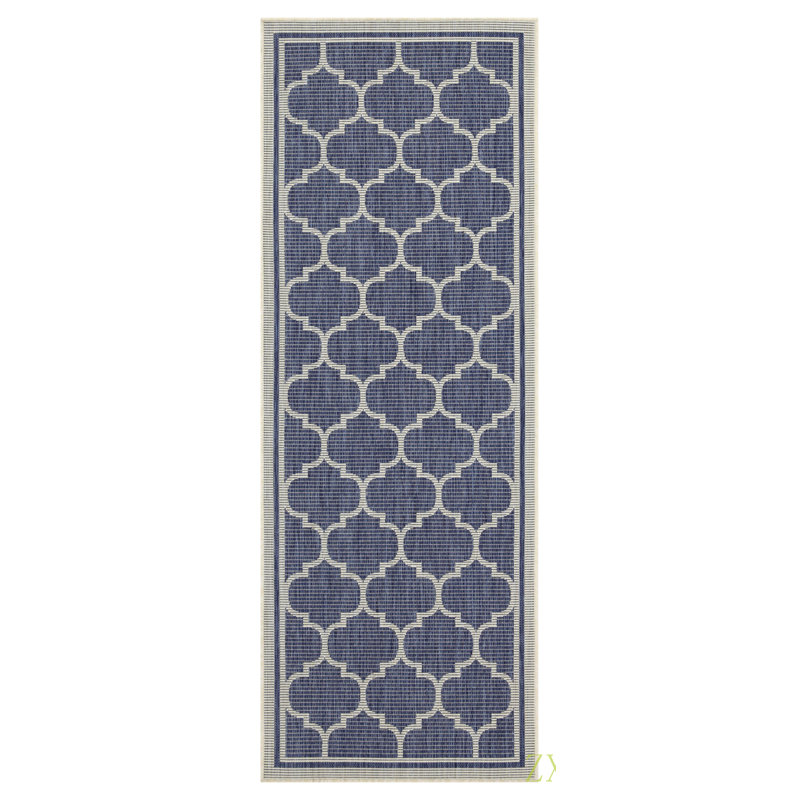 Sunshine 5 Ft. 3 In. X 7 Ft. 3 In. Indoor/Outdoor Area Rug, Blue, Rectangle 5'3" x 7'3"